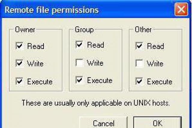 Изменение прав на файлы или папки в Linux
